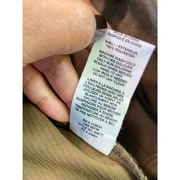 Avec Les Filles Brown Corduroy Button Up Blazer Jacket  XS  Mock Neck Lagenlook - Picture 9 of 11